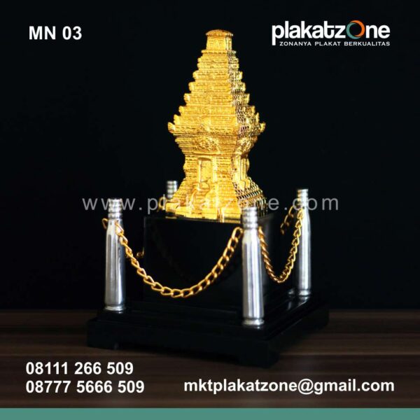 souvenir miniatur candi elegan
