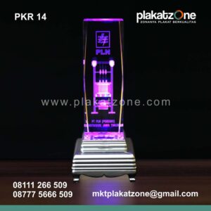 plakat kristal PLN elegan