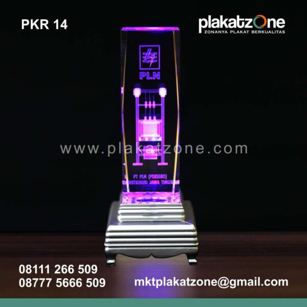 plakat kristal PLN elegan